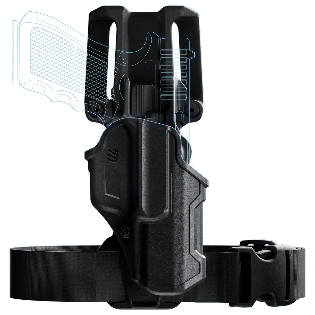 T-Series Level 2 Compact Overt Gun Belt Holster Kit