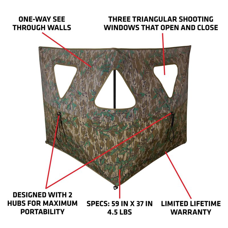 Double Bull SurroundView Stakeout Hunting Blind in Greenleaf