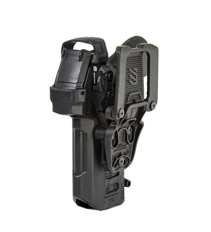 Tactical Thigh Holster, Level II Index Finger Release, Toolless Adjust