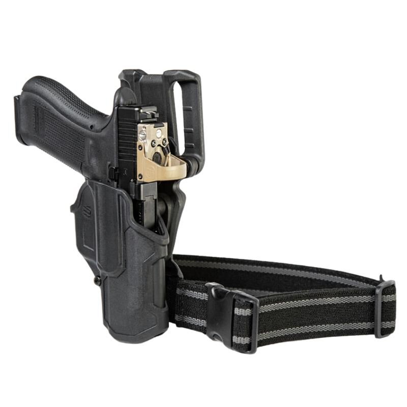 Blackhawk T-Series L2C Overt Gun Belt Holster Kit Springfield XD/XDM/MOD2 Right Hand Black 411707BKR