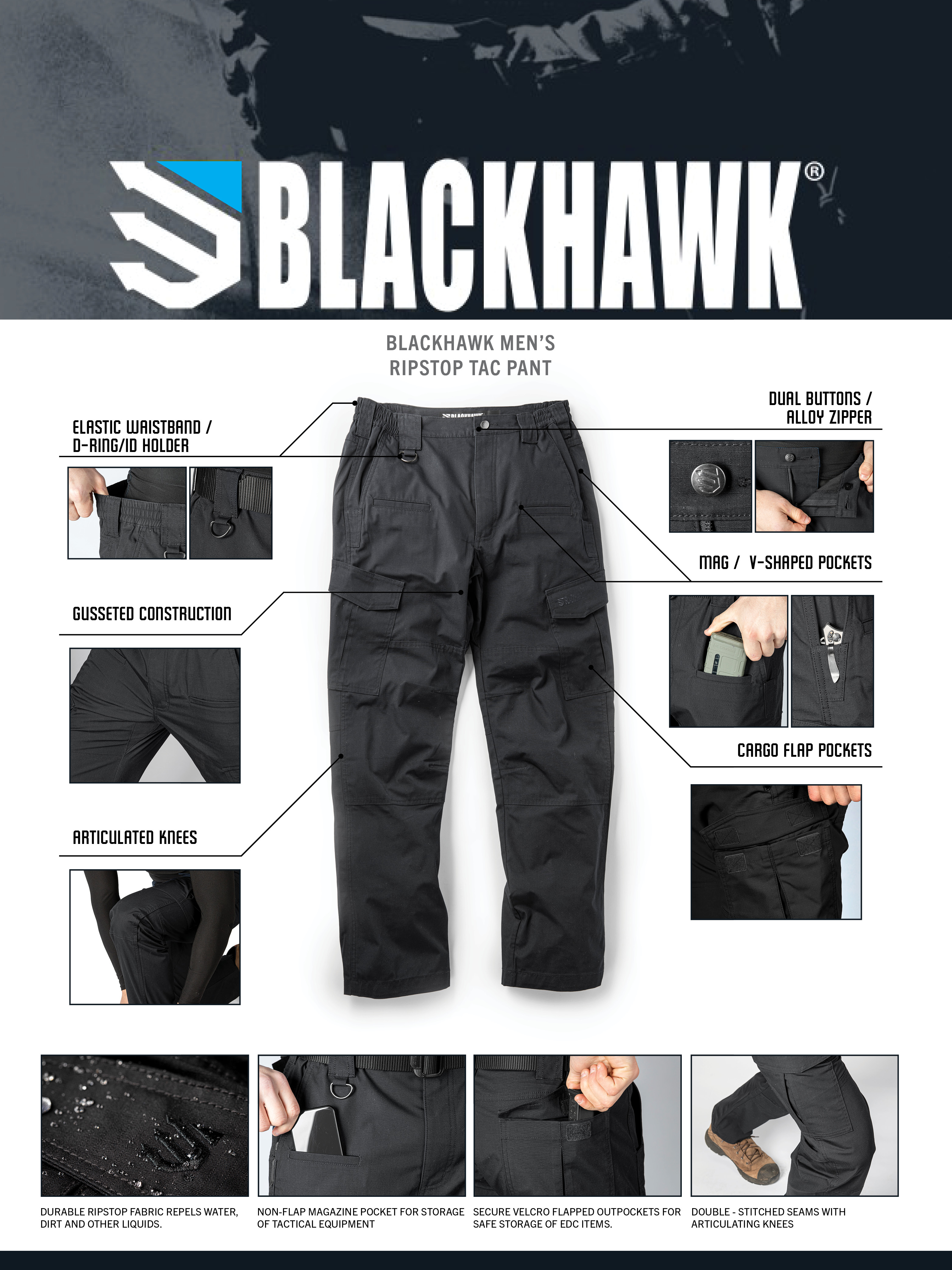 Blackhawk Men's Ripstop Pant Blackhawk-Ripstop-Pant