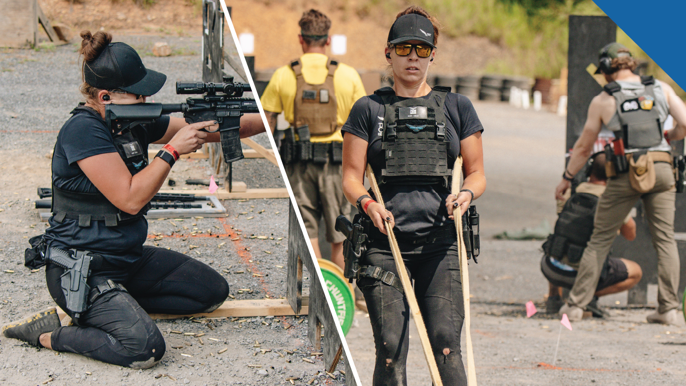 Blackhawk sponsored Tactical Games athlete Katie Cole competing in the games