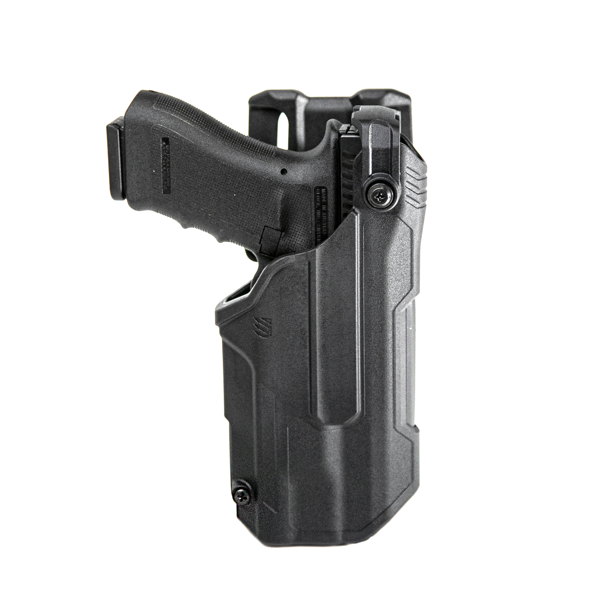 Black Kydex Holster for Glock 17 GEN5  w/ Dual Mag Carrier 